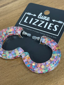 Glitter Parade Acrylic Hoops