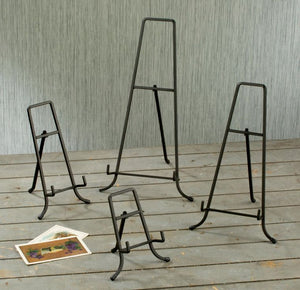 Medium Black Straight Edge Metal Easel