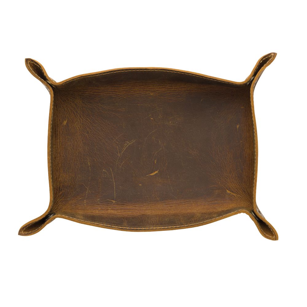 Myra Bag: Petrichor Feels Rectangle Leather Tray