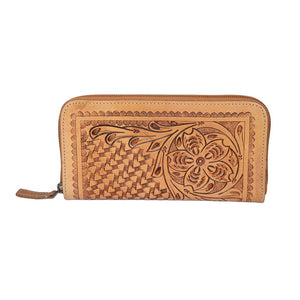 MYRA BAG: Moira Embossed Leather Wallet