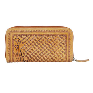 MYRA BAG: Moira Embossed Leather Wallet